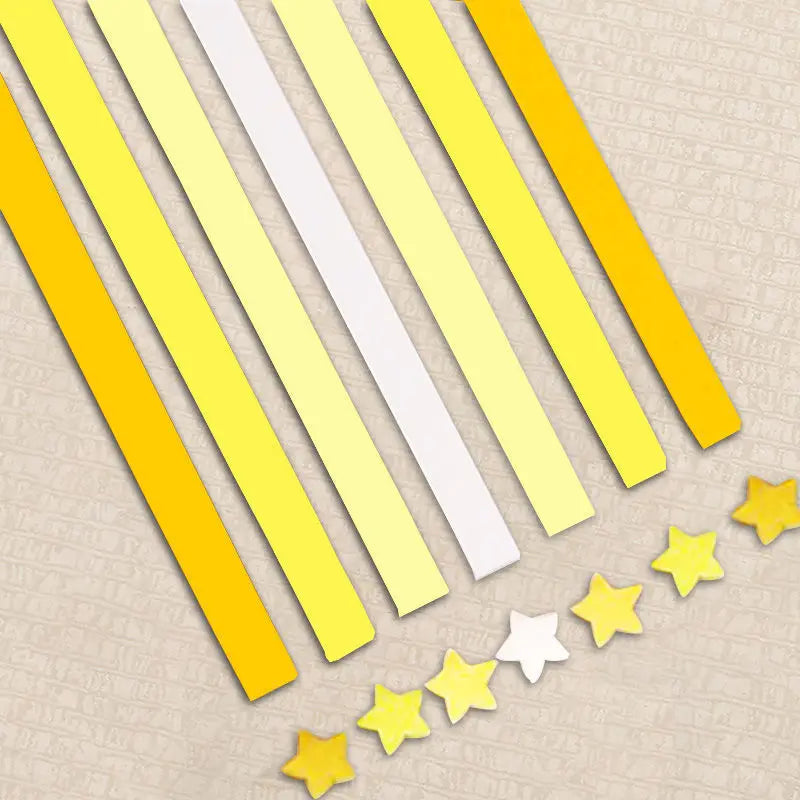 540Sheet Origami Stars Paper Strips27Colors Folding Paper Colorful Double Sided Lucky Star Origami DIY Hand Arts Make Home Decor