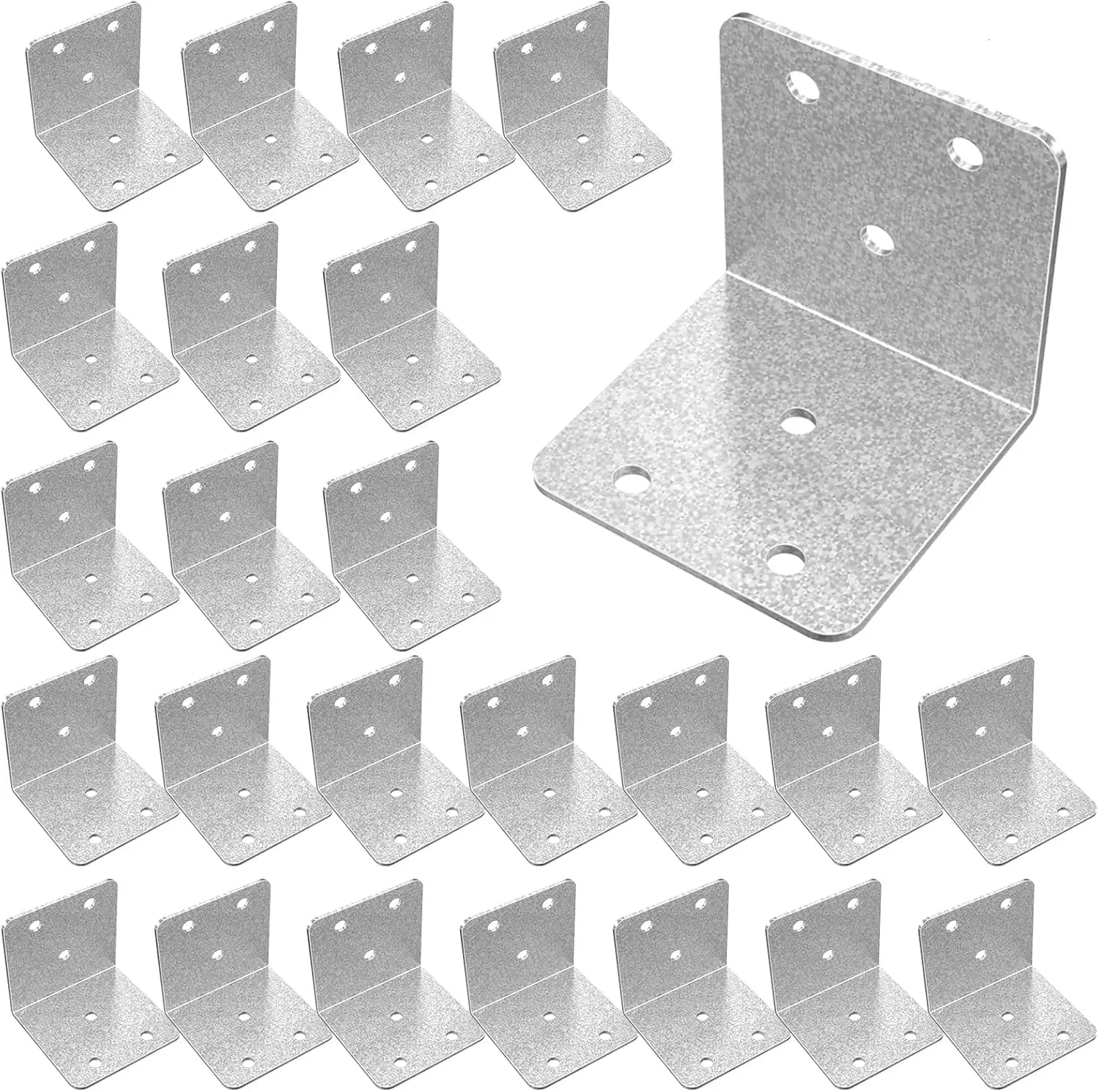40 Pcs 2x2in Heavy Duty Metal Corner Braces, 90 Degree L Brackets for Wood Furniture Bed Chair