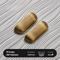 Bedroom Wardrobe Kitchen Drawer Shoe Cabinet Door Handle Gold Shell Shape Brass Handle Furniture Knob Handware Decorative Handle
