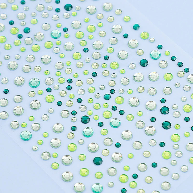 3D Rhinestone Face Stickers Sheet - Self-Adhesive Crystal Eye Gems for Party Makeup, Festival Body Jewelry & Photo  Decor
