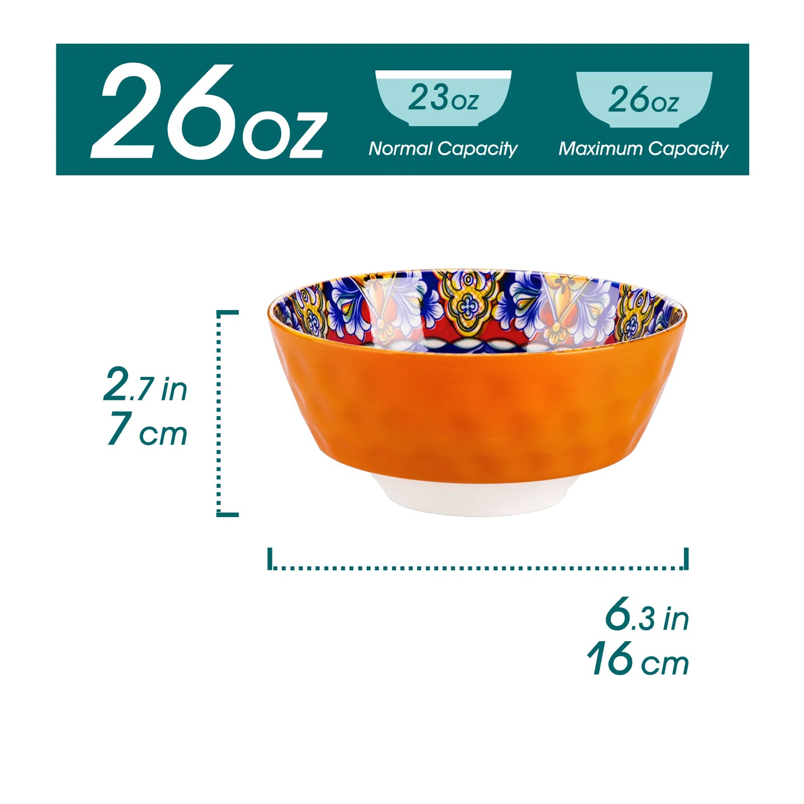 vancasso 6/12 Piece Ceramic Soup Bowls 4.7 inch Soup Bowls Colorful Bowls Dishwasher Oven Safe  for Cereal/Soup/Oatmeal