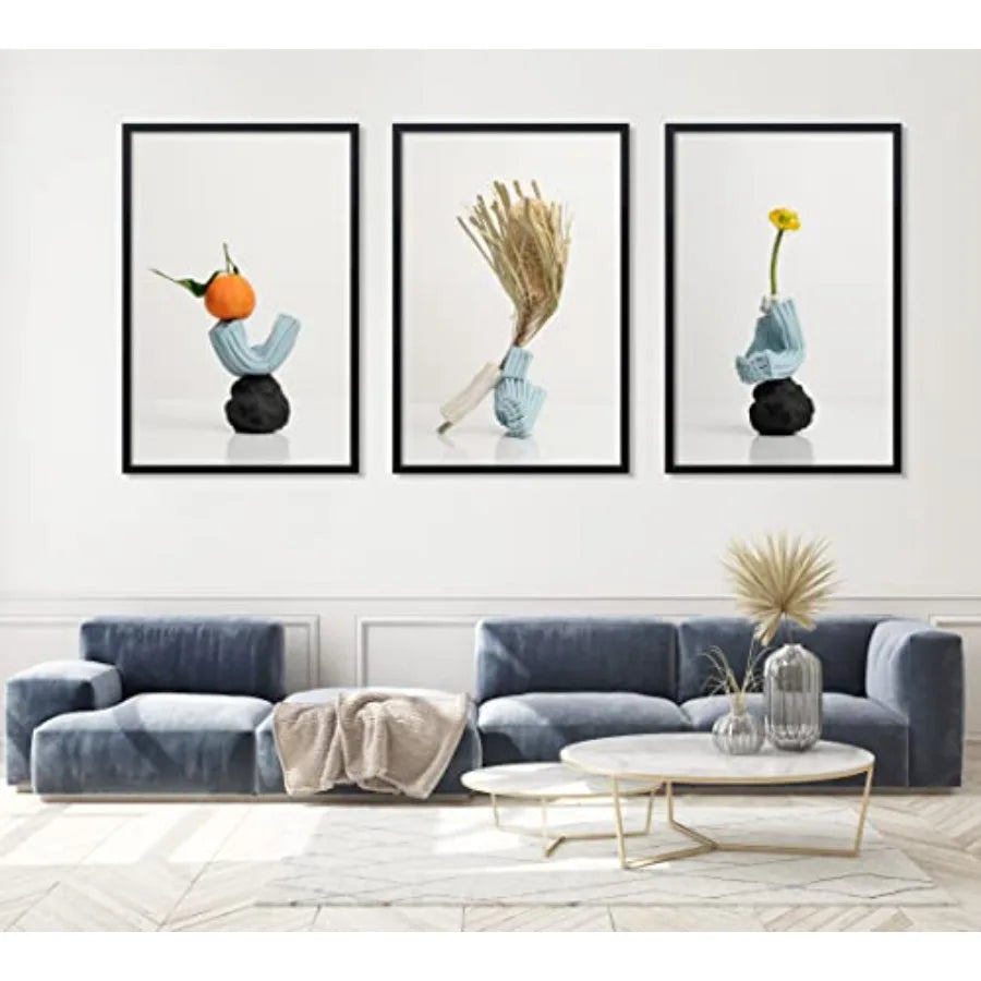 22.375 x 34 Poster Frame 3 Pack Black Picture Frame for Horizontal or Vertical Wall Mounting Sturdy and Scratch-proof