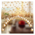Crystal Beaded Curtain for Doorway, 20 Strings Partition Door String Curtain, Room Divider Blind, Decorative Panel for Home, Cof