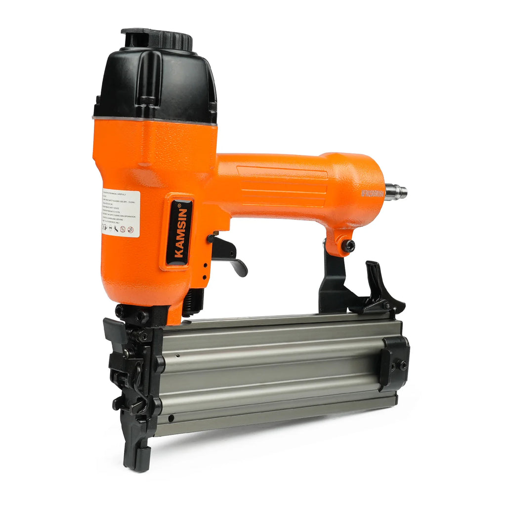 F50/9040 Pneumatic Brad Nailer, 2 in 1 Nail Gun Staple Gun Fires 18 Gauge 2" Brad Nails and 1/4" Crown 1-5/8" Staples with Carry