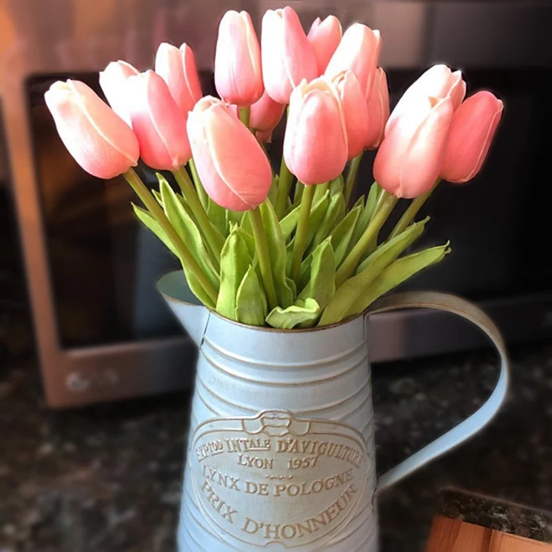 3/5/10/20pcs Tulips Artificial Flowers Real Touch Flower Bouquet Tulips Fake Flower for Wedding Home Decoration