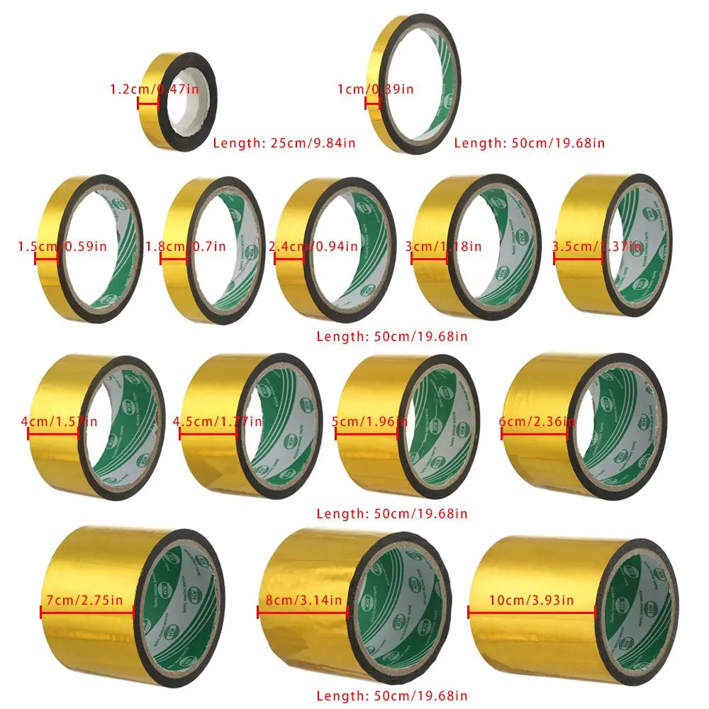 Adhesive For Decoration Decoration Tape Reflective Golden Tape Laser