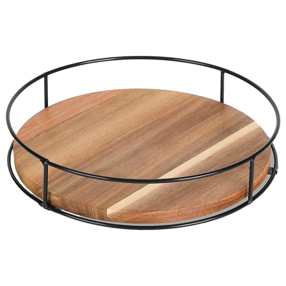Turntable Organizer Multifunction Kitchen Storage Decorative Trays 360 Degree Rotating Spice Rack for Home Kitchen Table Pantry