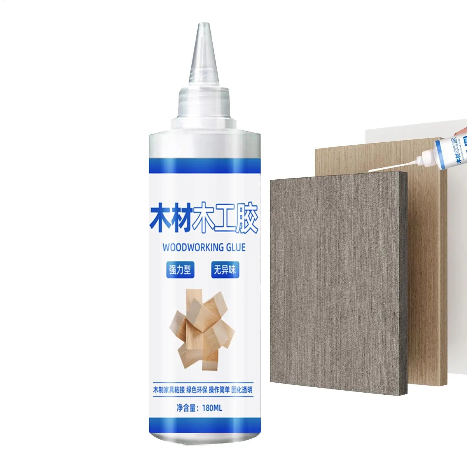 180ml Clear Wood Glue Carpenter Glue Transparent Eco-Friendly Wood Adhesive Safe Glue Woodworking Glue Multi-Functional Glue