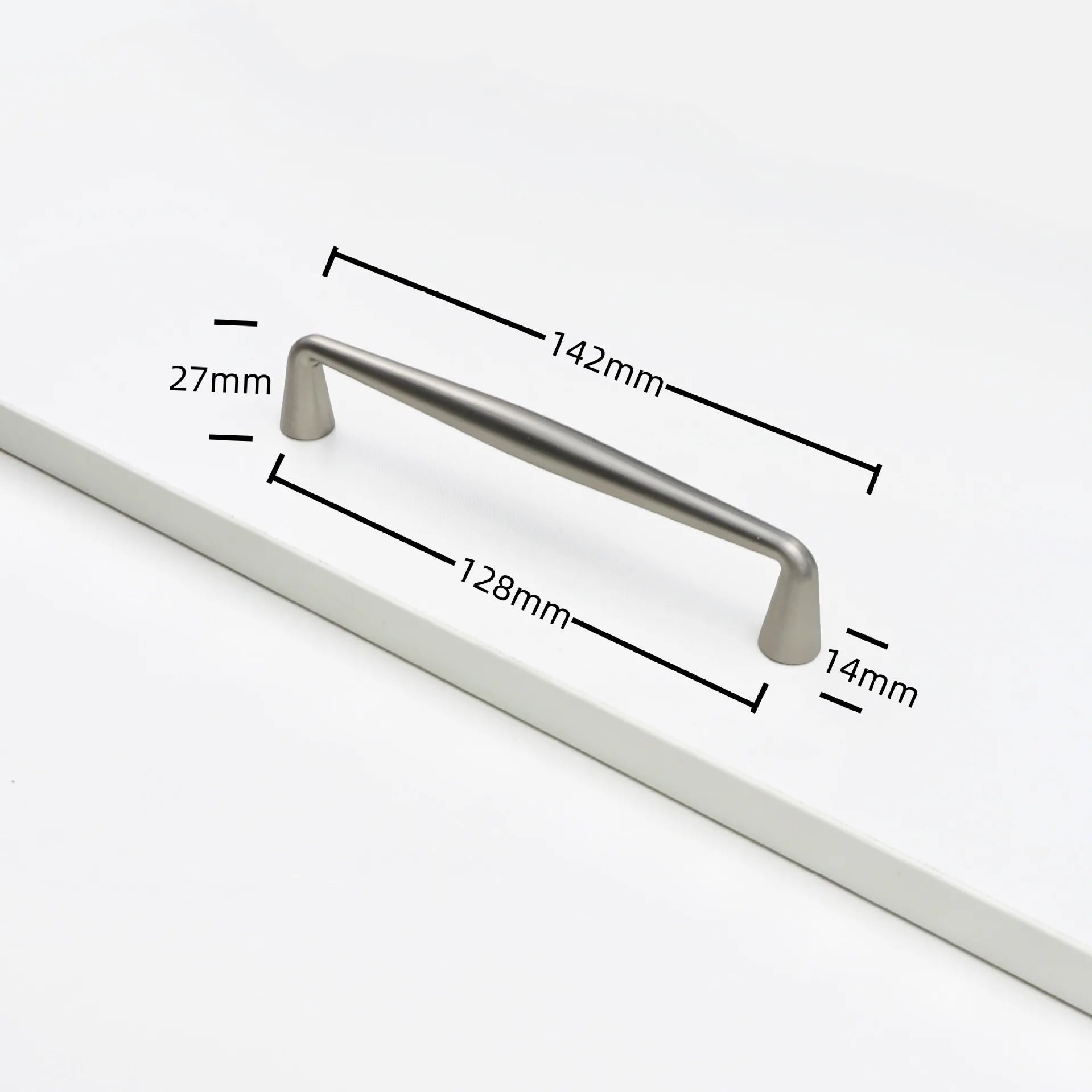 Nickel Brushed Kitchen Cabinet Pulls Silver Wardrobe Drawer Handles Zinc Alloy Single Hole Knobs Modern Furniture Door Handles