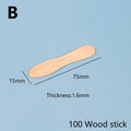 50/100Pcs Ice Cream Sticks Natural Wooden Ice Cream Dessert Spoons Popsicle Sticks Hand Crafts Art Ice Cream Lolly Accessories
