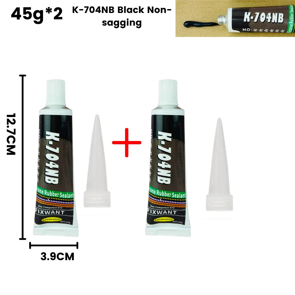 K-703 704 705 706 One-Component RTV Silicone Rubber Sealant Black White Transparent Electronic Component Sealing Glue 45g