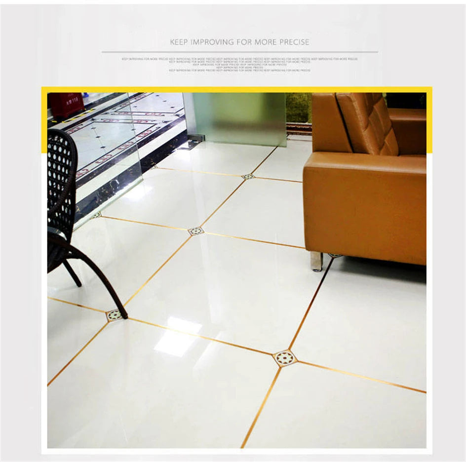 50M Self-Adhesive Tile Beauty Seam Sticker Tape 0.5/1cm Width Waterproof Gold Foil Lines Floor Wall Gap  Decor Seal Strip Tape