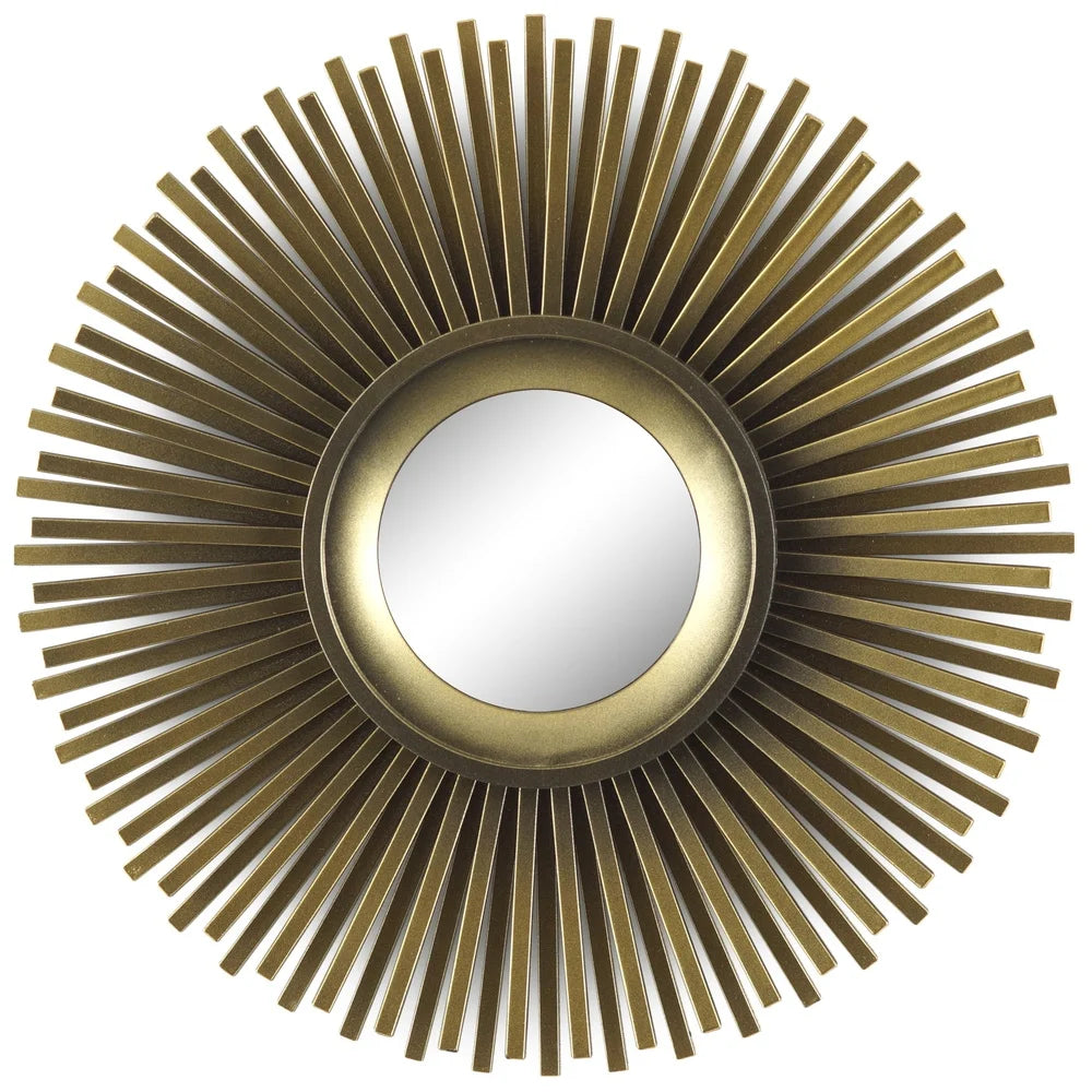 3 Piece Round Sunburst Mirror Set Mid Century Modern Home Decor Lightweight Wall Accent Mirrors Versatile Decorative Wall Art