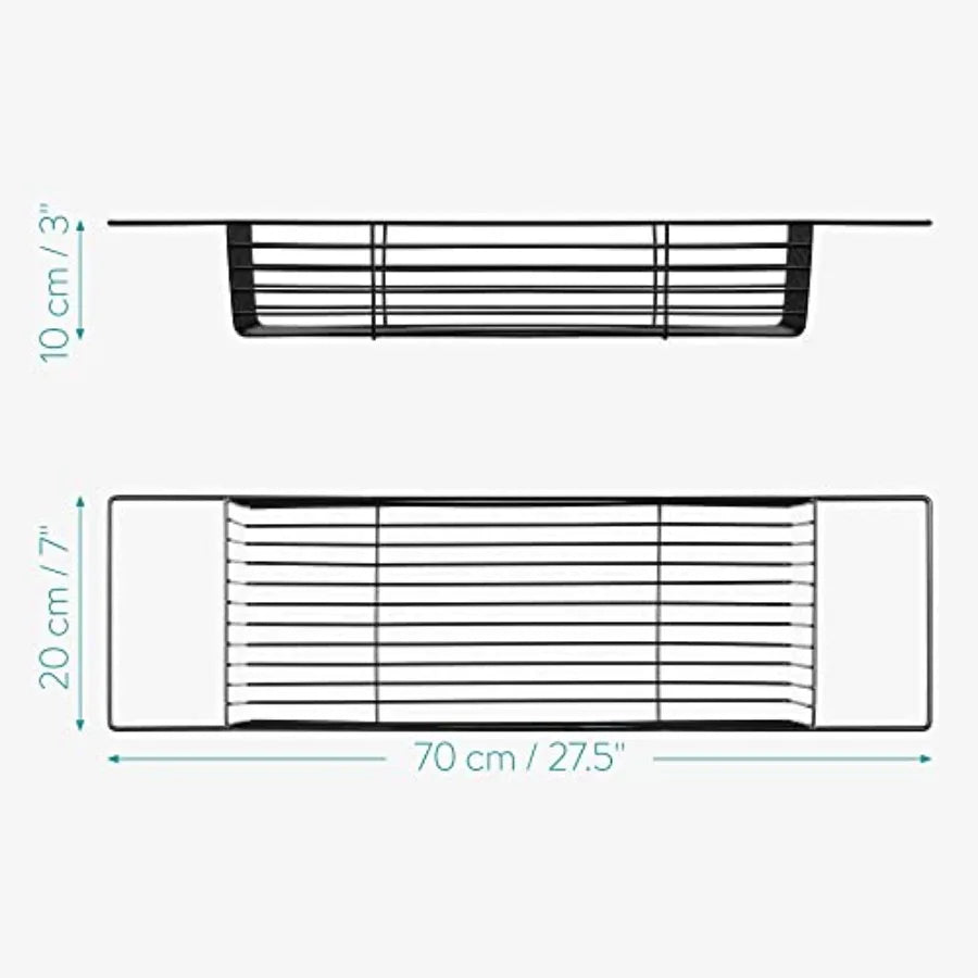 Wire at Tray - Metal attu Caddy Rack - Over Tu rid Orgazer Stora Self - Accories older asket for attu - lack