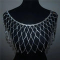 Fashion Sexy Mesh Crystal Bra Chain Jewelry Exquisite Luxury Banquet Party Rhinestone Chest Chain Body Jewelry Accessories