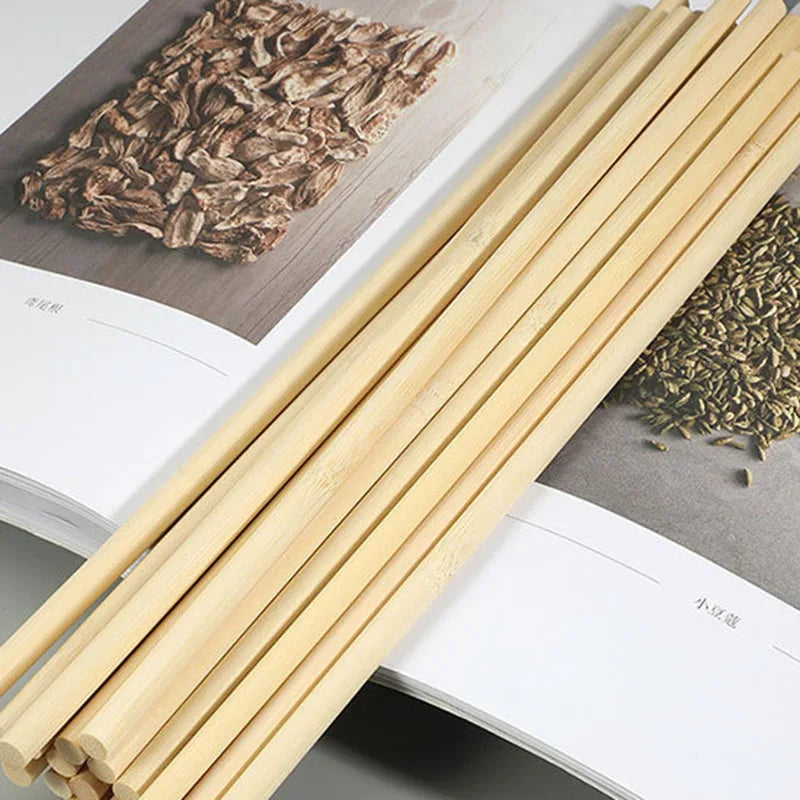 3-8mm Round Wooden Stick For Crafts Food Ice Model Making Cake Dowel DIY Durable Dowel Building Model Woodworking Tool