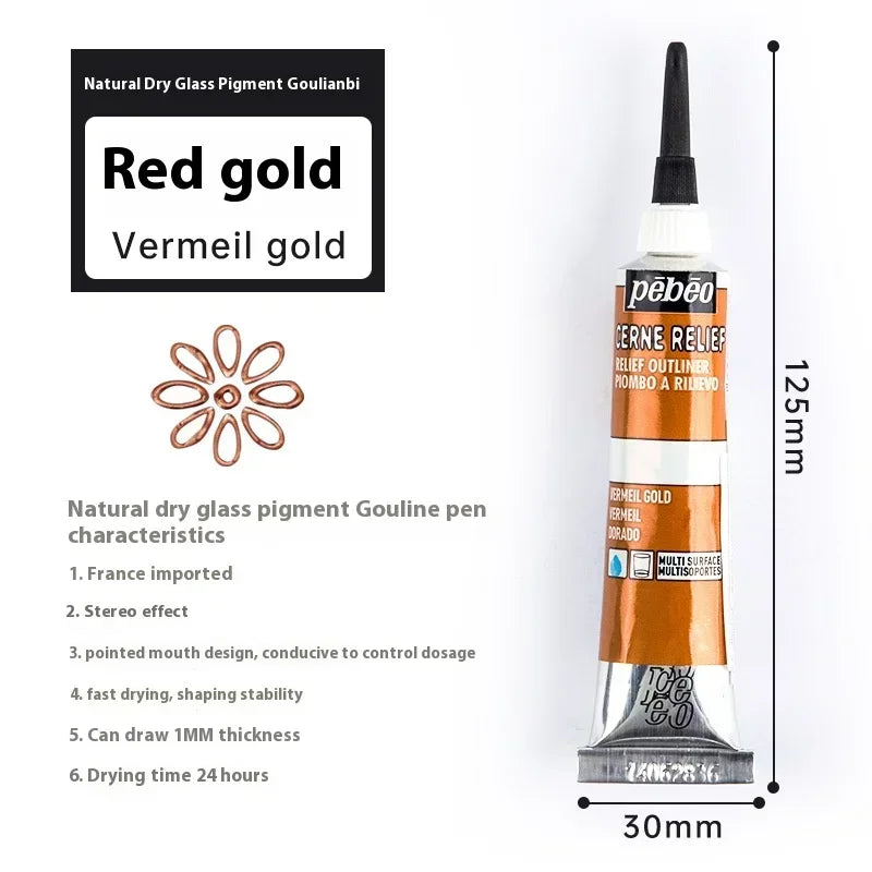 20ml Glass Acrylic Paint Tube Waterproof for Wood/Canvas/Fabric Doll Painting Rich Diy Colorant Glass Pigments Artist Supplies