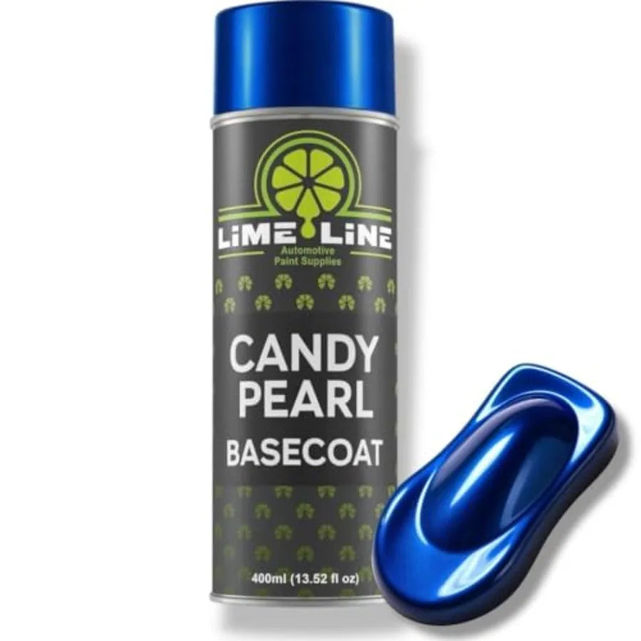 Candy Pearl Basecoat Aerosol Spray Paint for Automotive Custom Cars - Cobalt Blue - No Spray Gun Needed - Pro Results