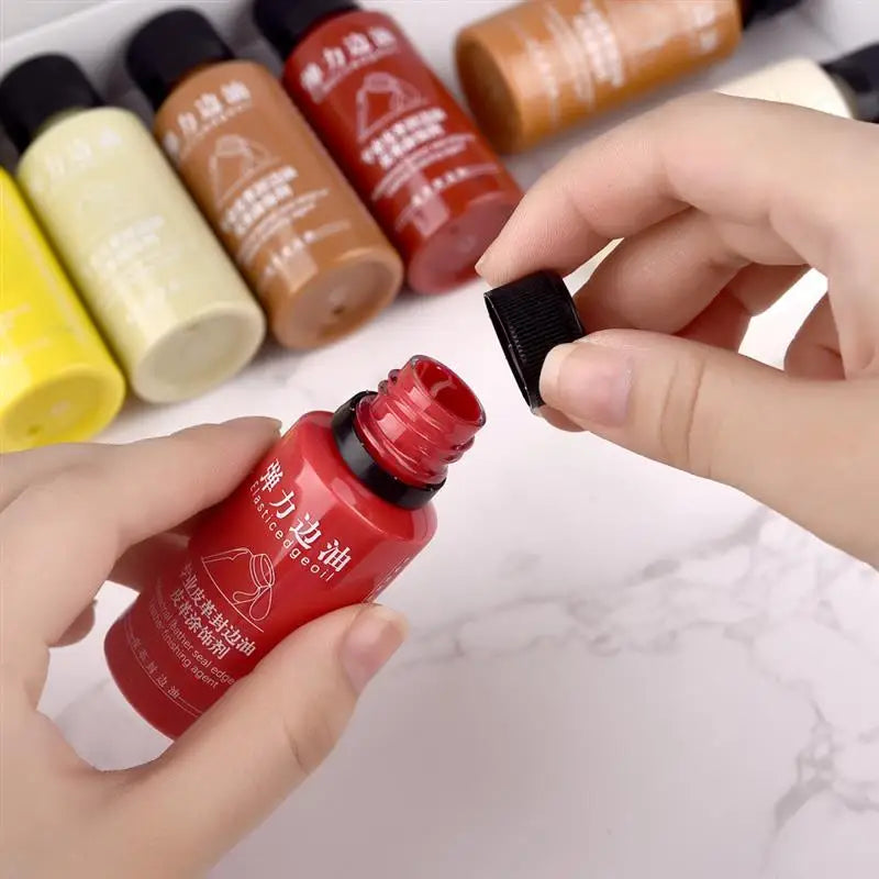 30ml Matte Elastic Edge Sealing Oil Leather Dye Diy Leather Edge Paint Leather Goods Renovation Trimming Edge Sealing Pigment