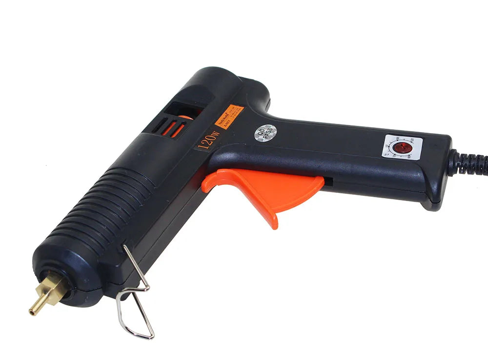120W 11mm Adhesive Thermo Hot Melt Glue Gun Handy Heater Temperature Control Industrial Thermo Gluegun Repair With Glue Stick