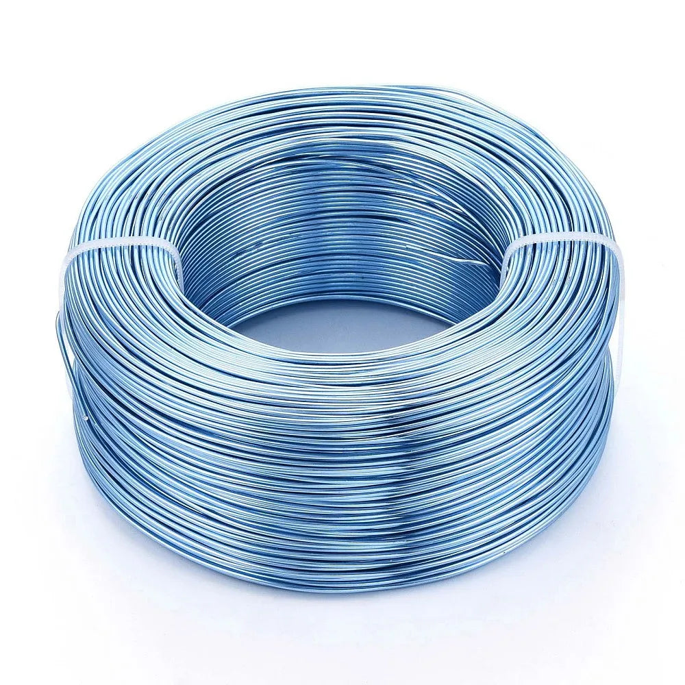 PandaHall 0.6-2.0mm Anodized Aluminum Wire 10 Sizes , Colorful Bendable Craft Wire for Jewelry Making, DIY Model Beading