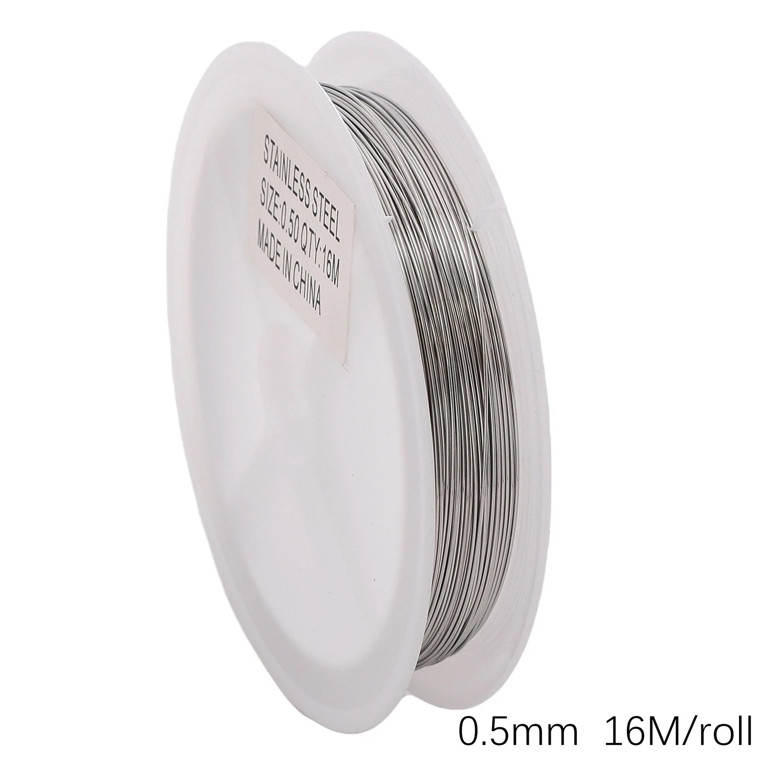 Flexible Anti-Rust Beading Wire, Single Strand, Soft Steel Craft Wire for Jewelry Making, Bead Wrapping and Connecting, 5mm,