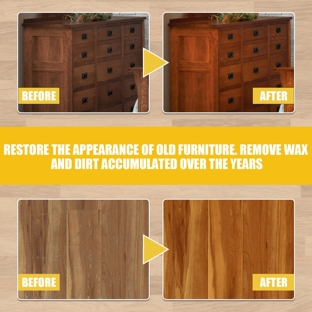 Jakehoe Wood polishing beeswax Wood floor Polishing Brightening Care Wax Wood furniture decontamination cleaning wax