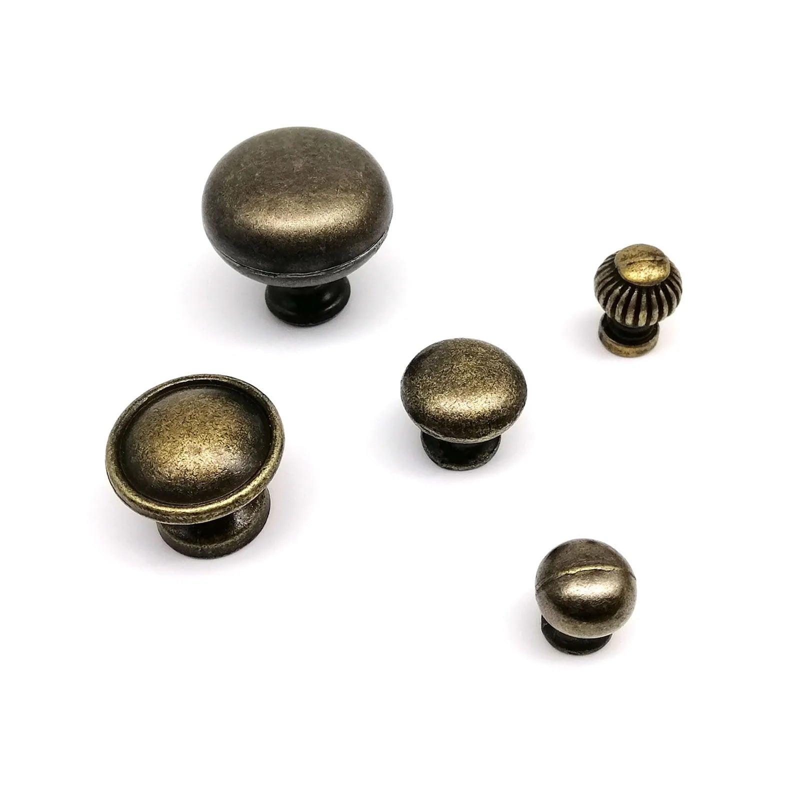 Antique brass Vintage Round Flower Furniture Cabinet Cupboard Dresser Chest Closet Drawer Door Window Handle Pull Knob