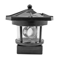Smart Sensor Lighthouse Beacon Solar LED Light Outdoor Decor Rotating Beam Lamp