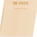 36 PCS(12" x 4") plywood 1/8" wood, 3mm laser cut DIY plywood, suitable for various occasions, making architectural models, etc.