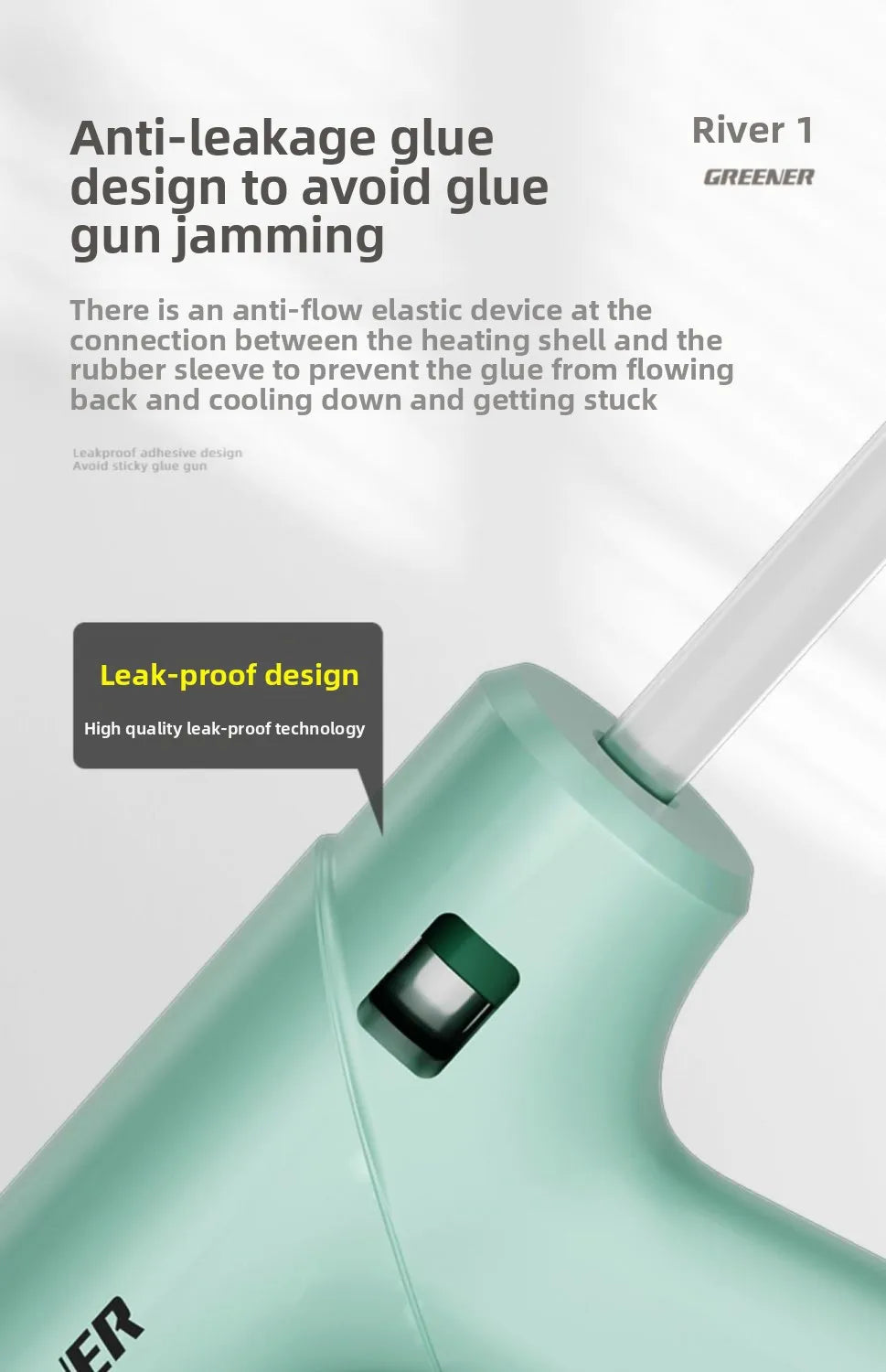 Hot Melt Glue Gun 7mm Glue Sticks Industrial DIY Electrothermal Glue Gun Heat Temperature Thermo Electric Gun Repair Tools 220V