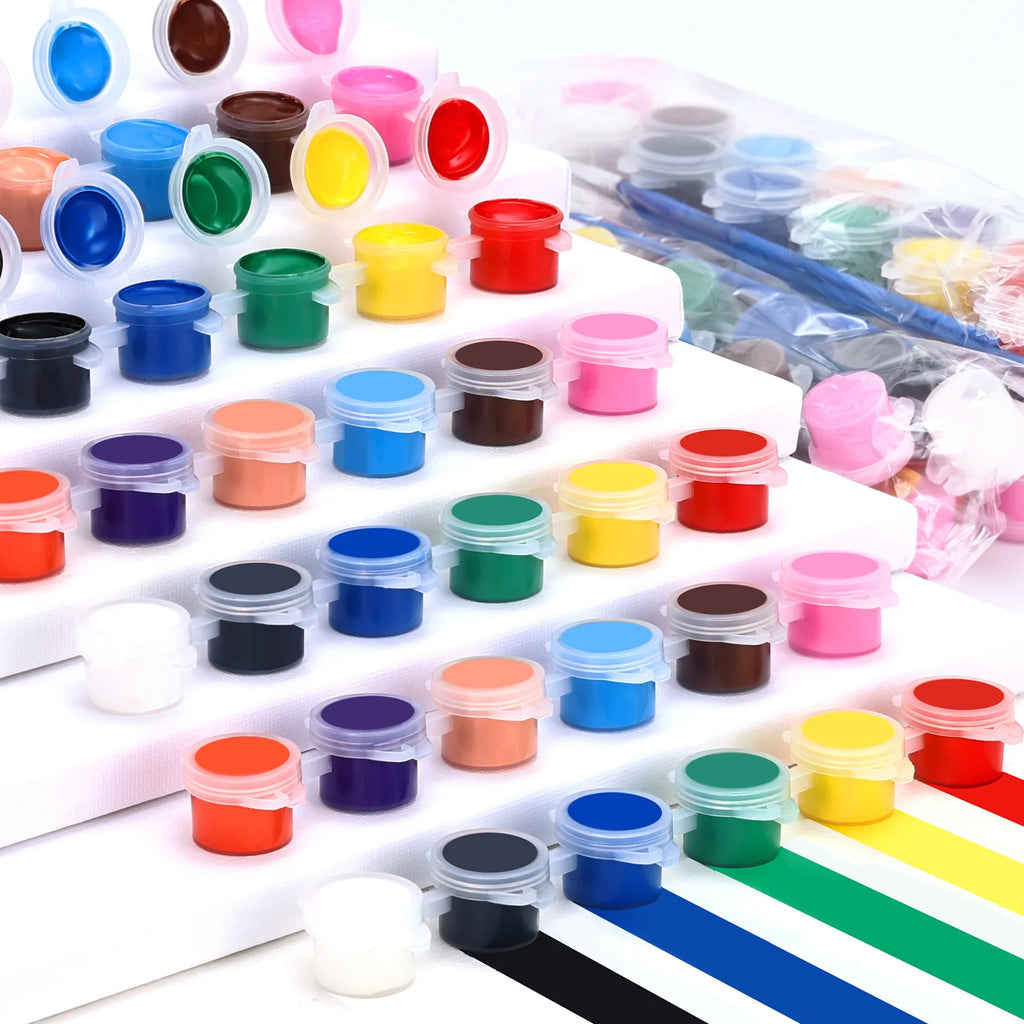 3mL, Acrylic Pigment for Student Art, Graffiti Painting, DIY Pigment, Hand Painted Walls, 12 Colors, Wholesale