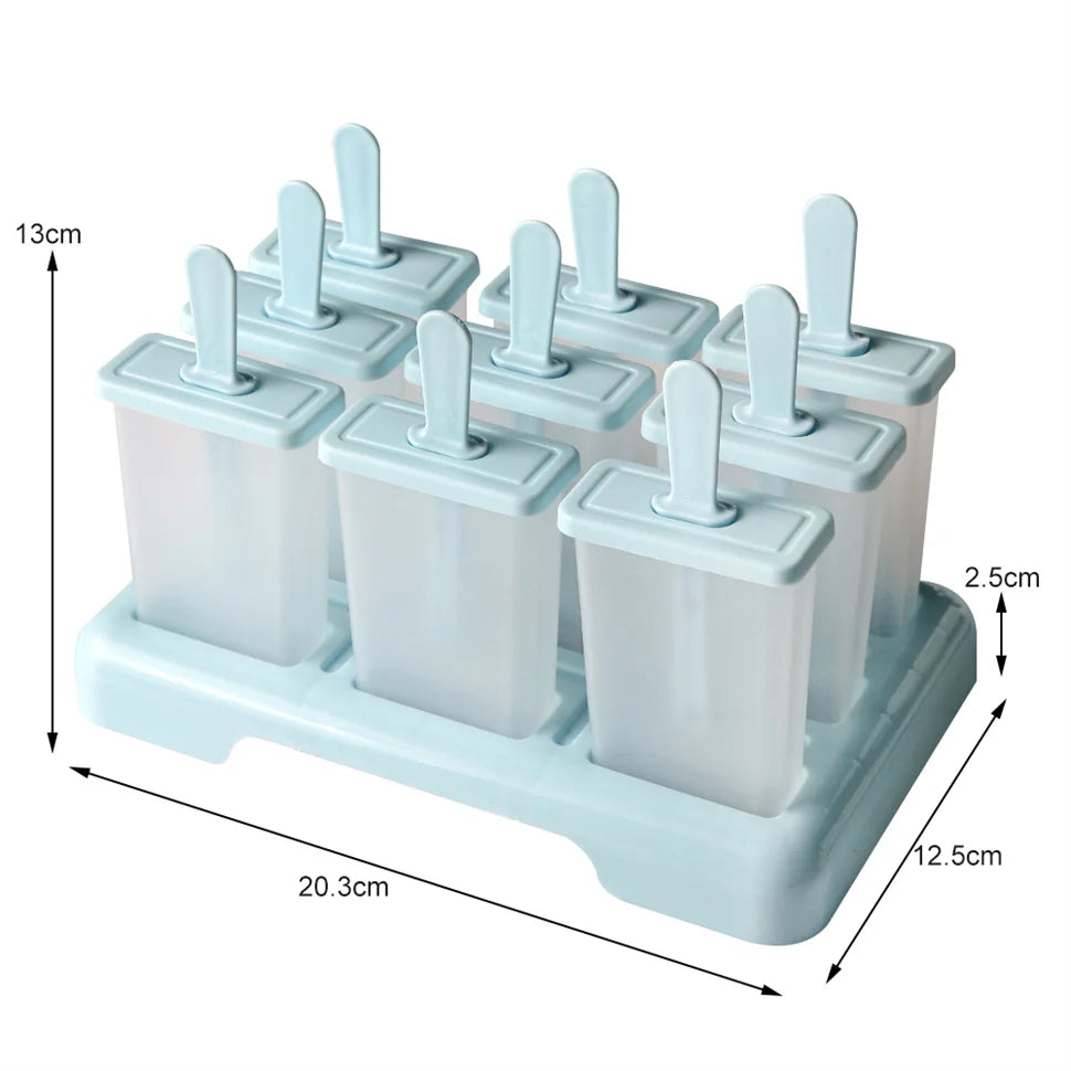 12 Pieces Silicone Popsicle Maker Molds Food Grade Ice Molds With Ice Cream With 50 Popsicle Sticks Popsicles Molds Household