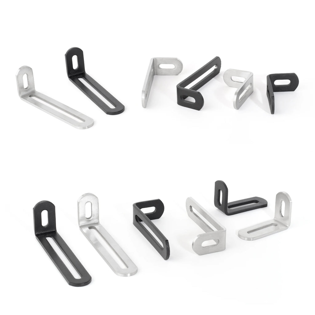 Stainless Steel Adjustable Corner Bracket Heavy Duty Metal 90 Degree L Shaped Angle Corner Braces for Wooden Shelf Furniture