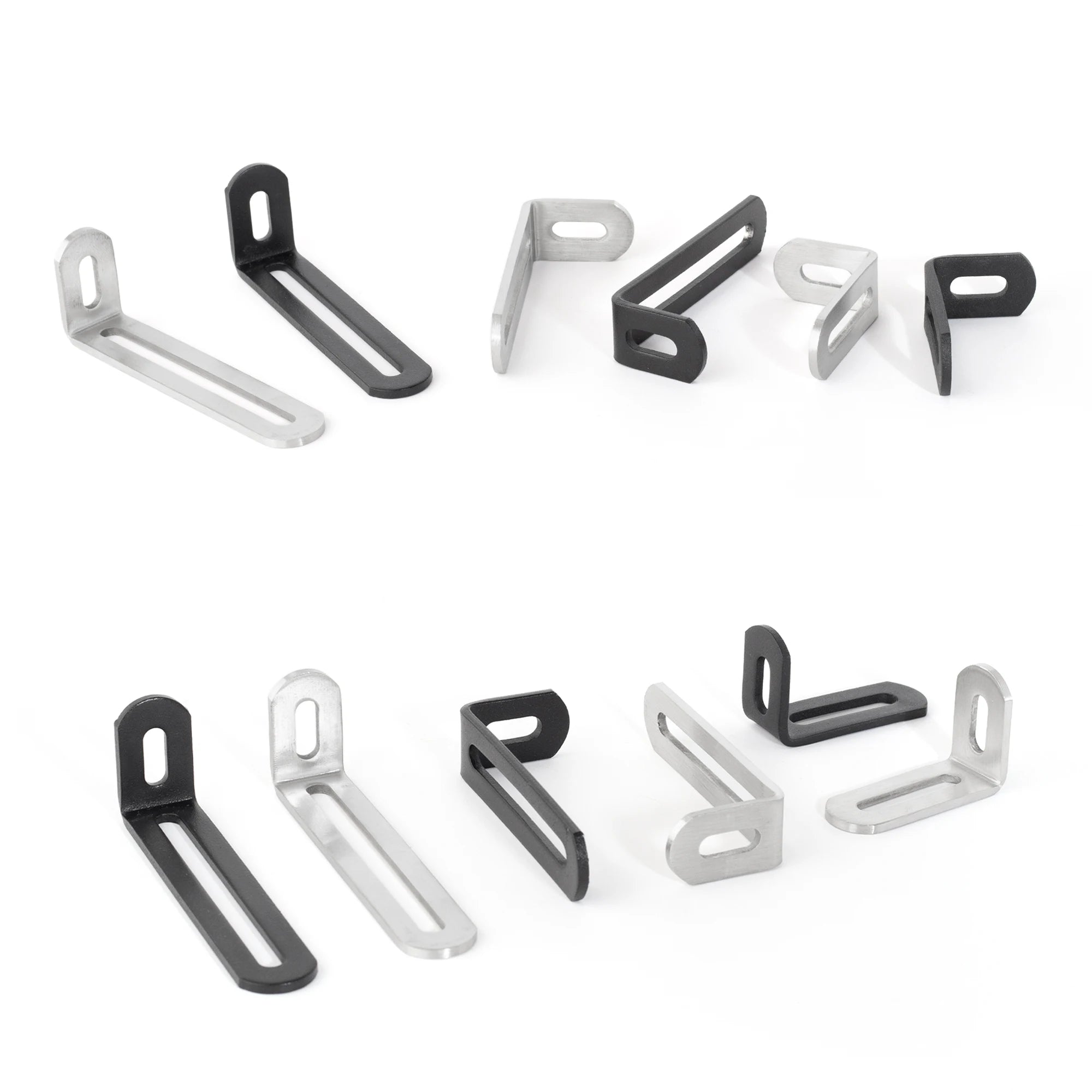 Stainless Steel Adjustable Corner Bracket Heavy Duty Metal 90 Degree L Shaped Angle Corner Braces for Wooden Shelf Furniture