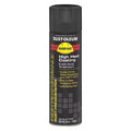 High Temperature Spray Paint, Black, Flat, Solvent, 15 oz