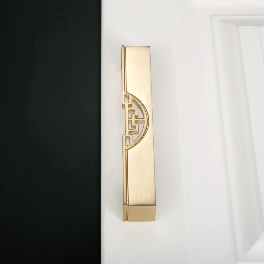 1Pc 128mm Antique Gold Chinese Wardrobe Door Handle Furniture Cabinet Drawer Cabinet Pull Knob Furniture Hardware Home Decor