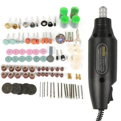 12V Engraving Pen Mini Drill Rotary Tool With Grinding Accessories Set Multifunction Mini Electric Drill Grinding Machine