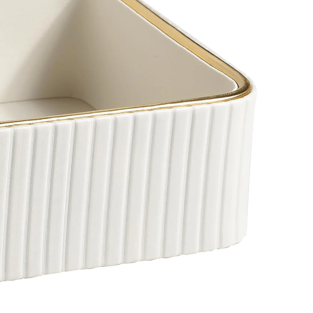 Desktop Organizer Tray Rectangular Jewellery Ring Holder Plate Multi-Function Jewellery Key Tray for Jewellery Key Watch Perfume