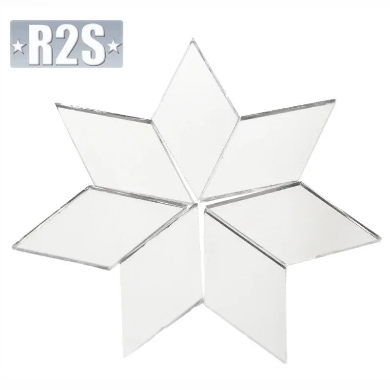 100g Glass Mirror Mosaic Tiles Bulk Diamond Shape DIY Craft Handcrafted Accessory Home Wall Artwork Decor Supplies arte