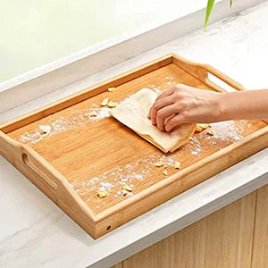 Bamboo Foldable Legs Tray Multi-functional Small Dining Table Tea Tray Movable Breakfast Tray For Desk Bed Counter Living Room