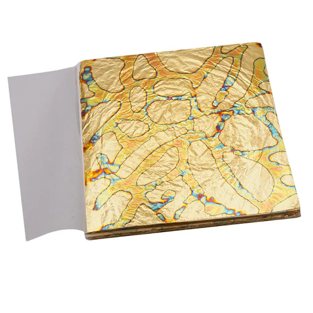 Copper Imitation Gold Leaf Sheets Multicolor Arts and Crafts Supplies for Resin Wall Furniture Statues