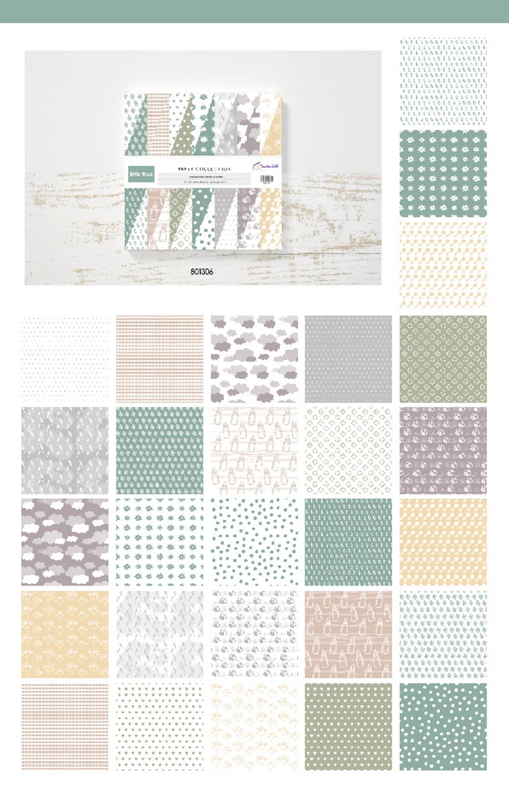 Creative Path 12 Inch Scrapbooking Papers Supplies Crafts Materials 28 Sheets Journaling Cardmaking Background Acid Free
