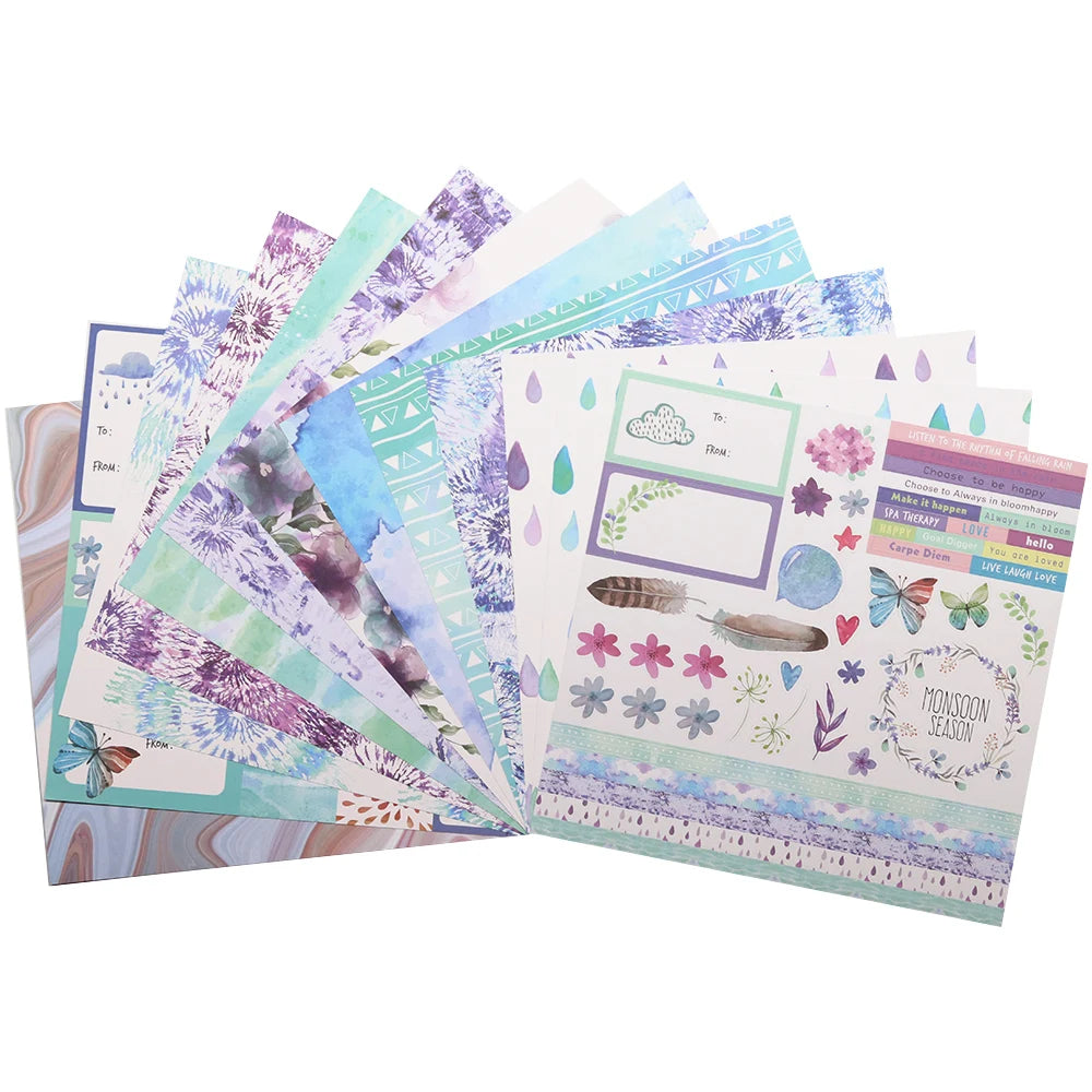 Creative Path 12 Inch Scrapbooking Designer Papers Crafts Materials Journaling Background Decoration Acid Free 305x305mm