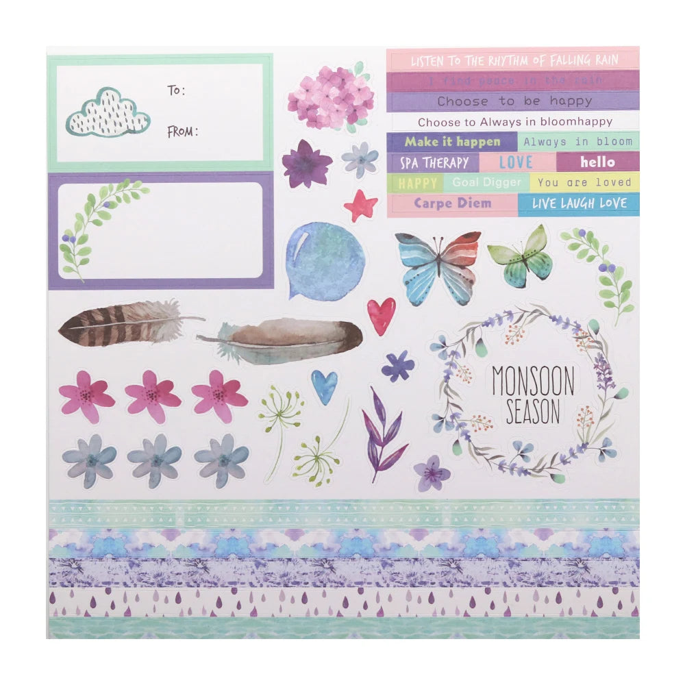 Creative Path 12 Inch Scrapbooking Designer Papers Crafts Materials Journaling Background Decoration Acid Free 305x305mm