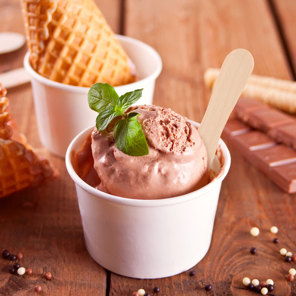 100pcs /set Healthy Nontoxic Smooth Natural Wooden Compostable Honey Sugar Scrub Yogurt Pudding Ice Cream Stick Tasting Spoon